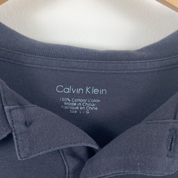 ✨3/$25✨ Calvin Klein Black Polo - L - Picture 8 of 8